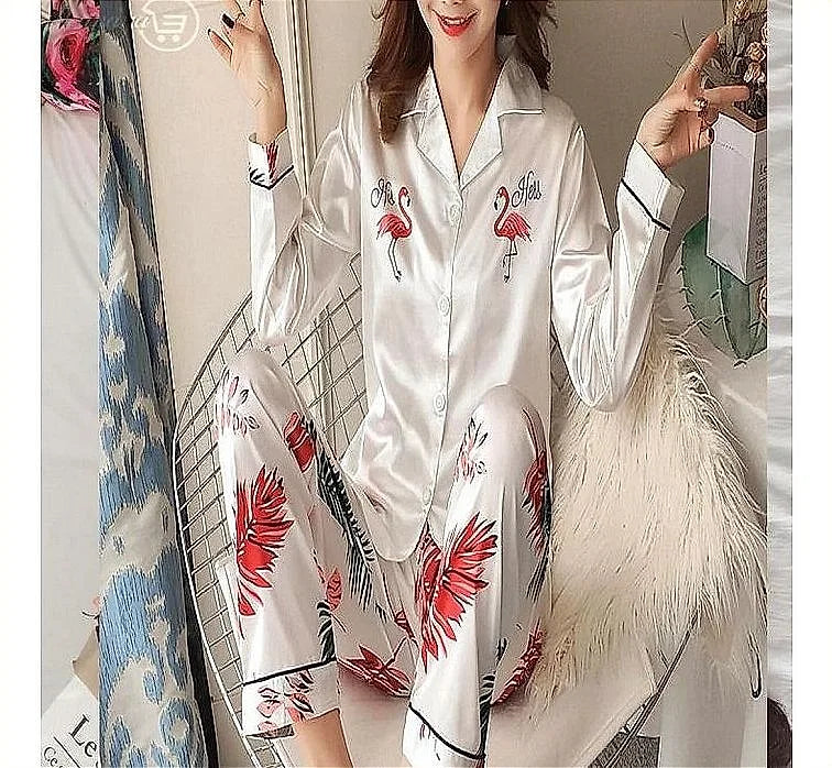 European Silk Nightwear Sleepwear Bridalwear Trendy Floral – Nighty Sleepwear Bridal Loungewear Ladies Lingerie Pakistan | Hanaya Store