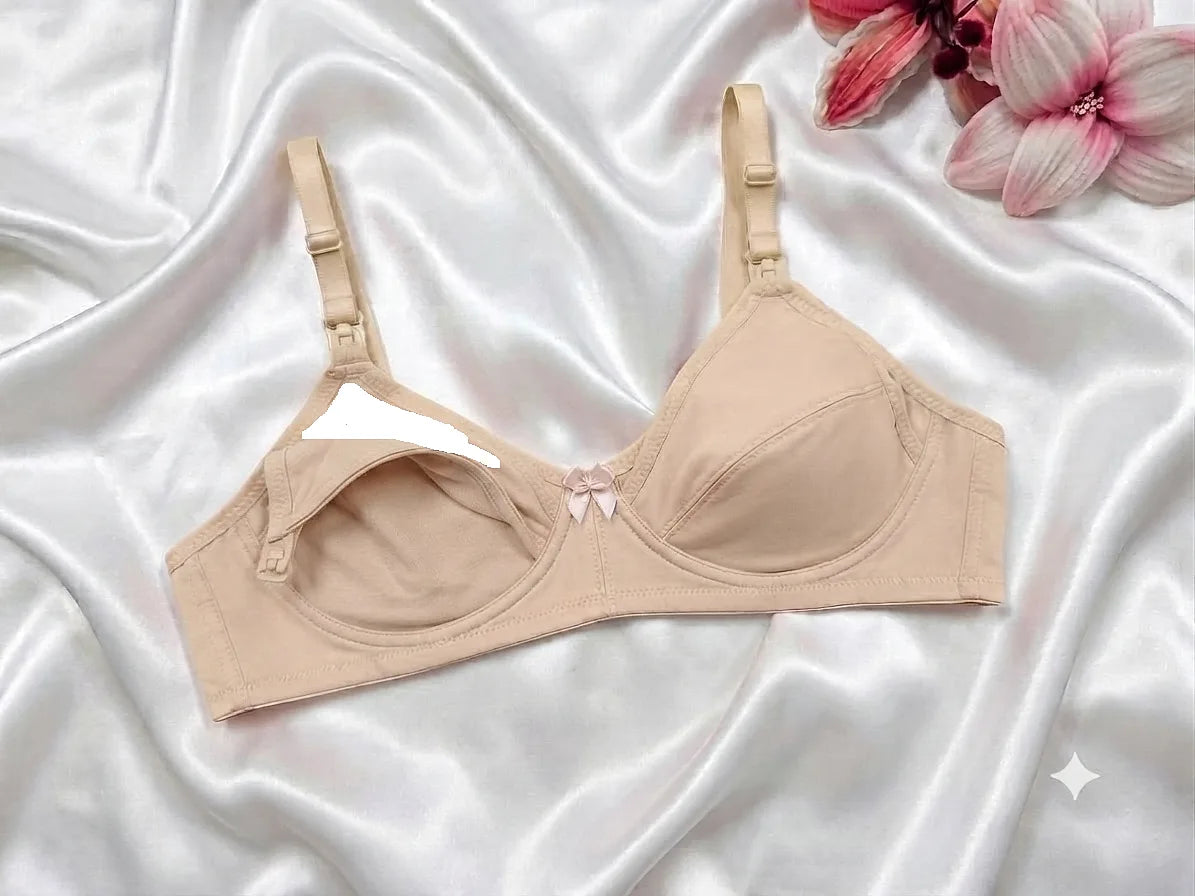 Everyday Premium Cotton Feeding Nursing Non-Padded Seamless Wireless Soft Bra Women's Bras Breathable And