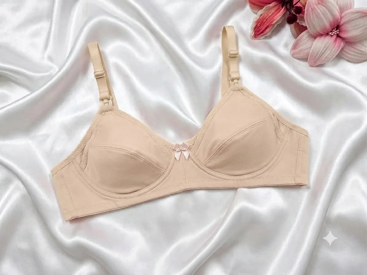 Everyday Premium Cotton Non-Padded Seamless Wireless Soft Bra Women's Bras Breathable And Comfortable Lingerie