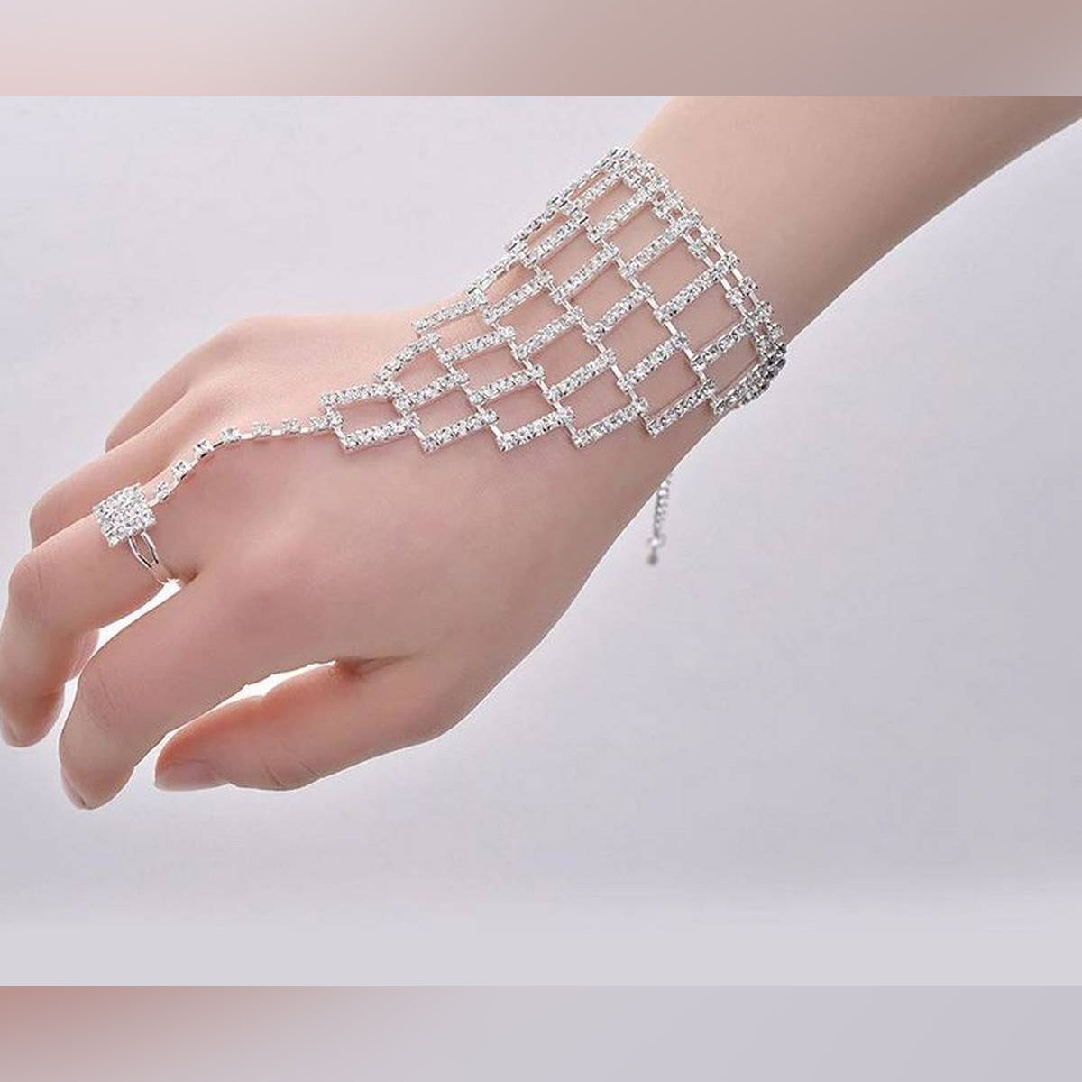 Trendy Charm Classy Crystal Royal Adjustable Royal look – bracelet Online in Pakistan | Hanaya