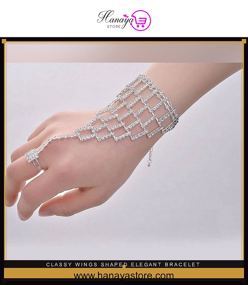 Classy Wings Shaped Elegant Bracelet – bracelet Online in Pakistan | Hanaya