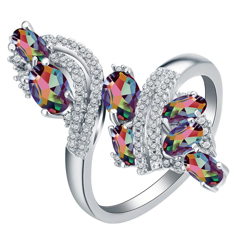 Trendy Big Crystal Stone Ring For Women – Close Up – Accessories | Hanaya Pakistan