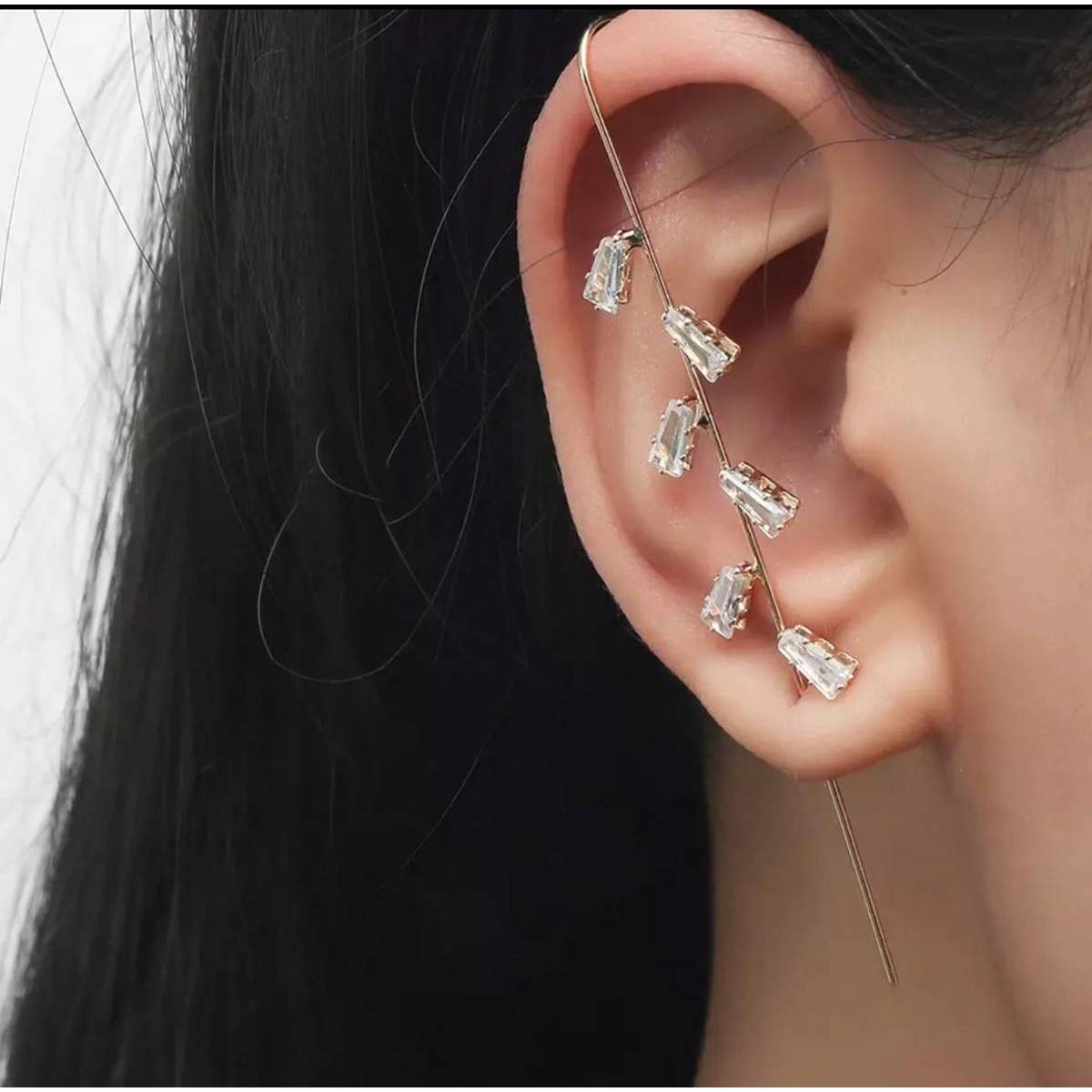 Classic Needle Ear Wrap Hook Classy Royal Party Fashion Earrings – Earrings Online in Pakistan | Hanaya