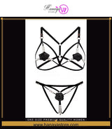 One Size Premium Quality Women Nightdress Bra Panty Lingerie Sleepwear Babydoll Chemise Lace Bralette Comfortable Home W