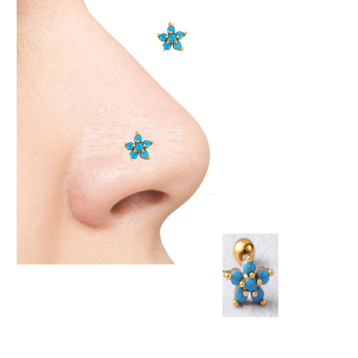 Minimalist Helix Nose Ring – 1pc Piercing Jewelry for Everyday Wear – Nose Jewelry Online in Pakistan | Hanaya