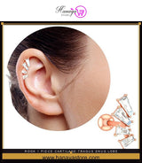 ROOK 1 Piece Cartilage TRAGUS SNUG LOBE HELIX DAITH Helix ORBITAL Stud Crystal Tragus Ear Piercing Plug Earring – Earrings...