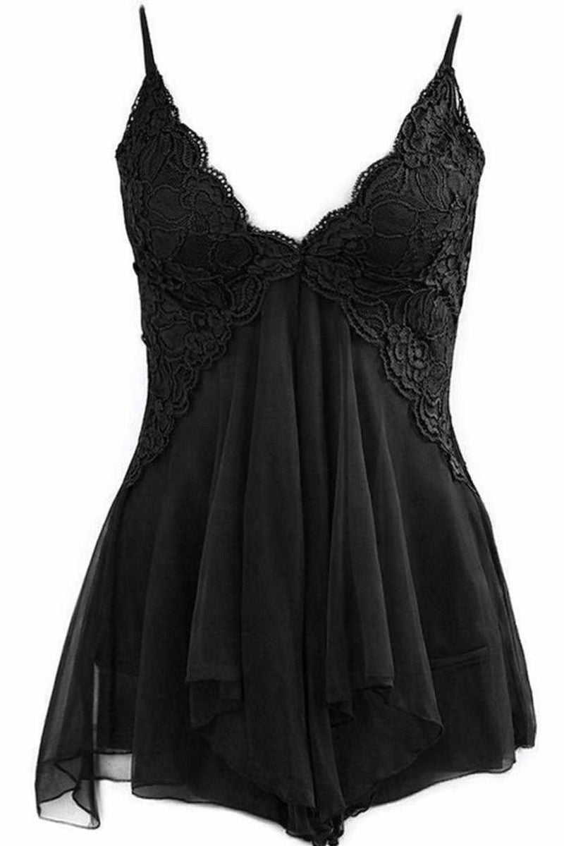 Women Night Lace Pink Sleepwear Nightwear Lingerie women lingerie set – Close Up – Accessories | Hanaya Pakistan
