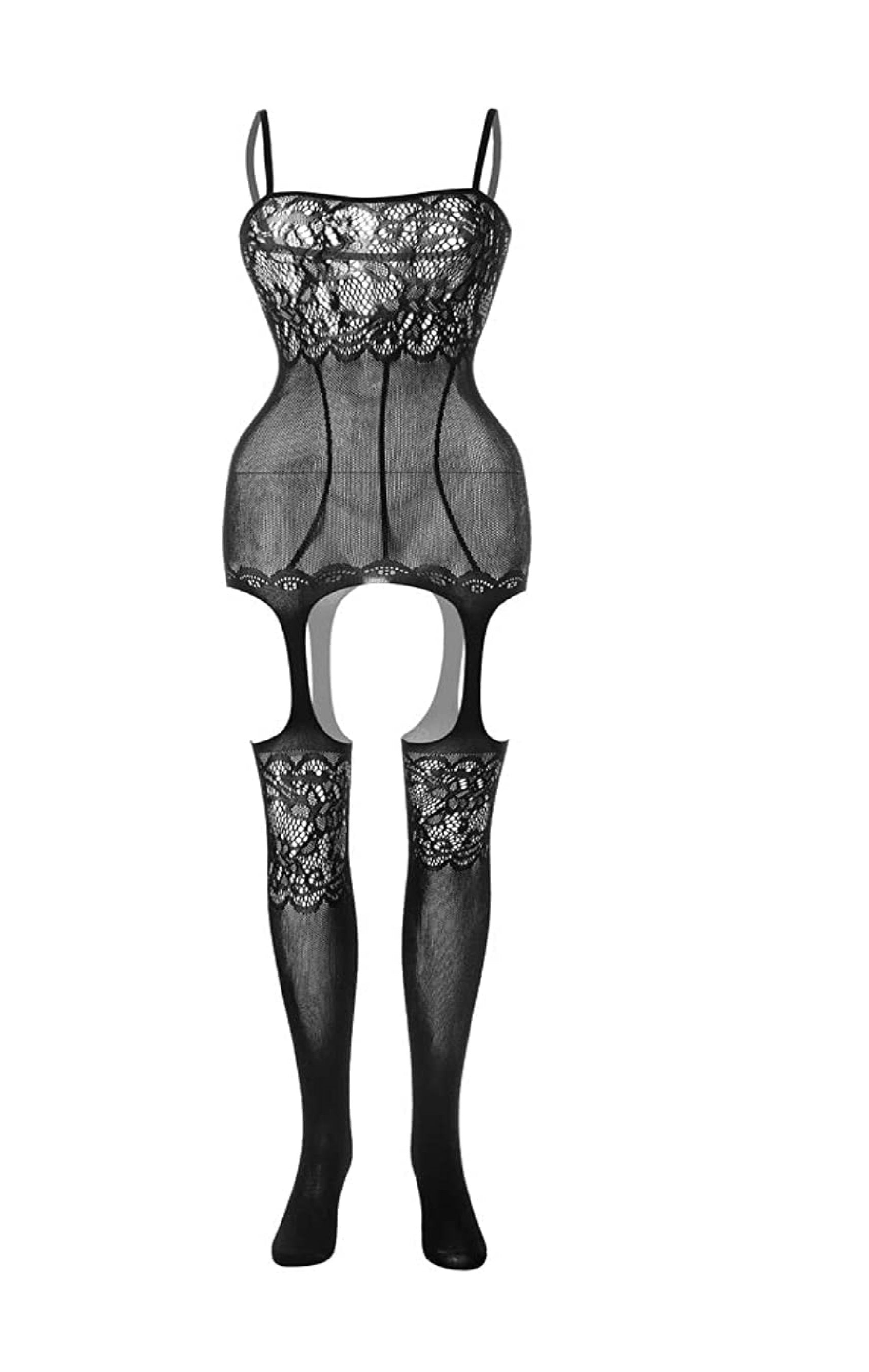 Women Breathable Trendy Body Jumpsuit Bodysuit BodyCon Mesh Fishnet Lace Body Stockings Body Con – Accessories Online in P...