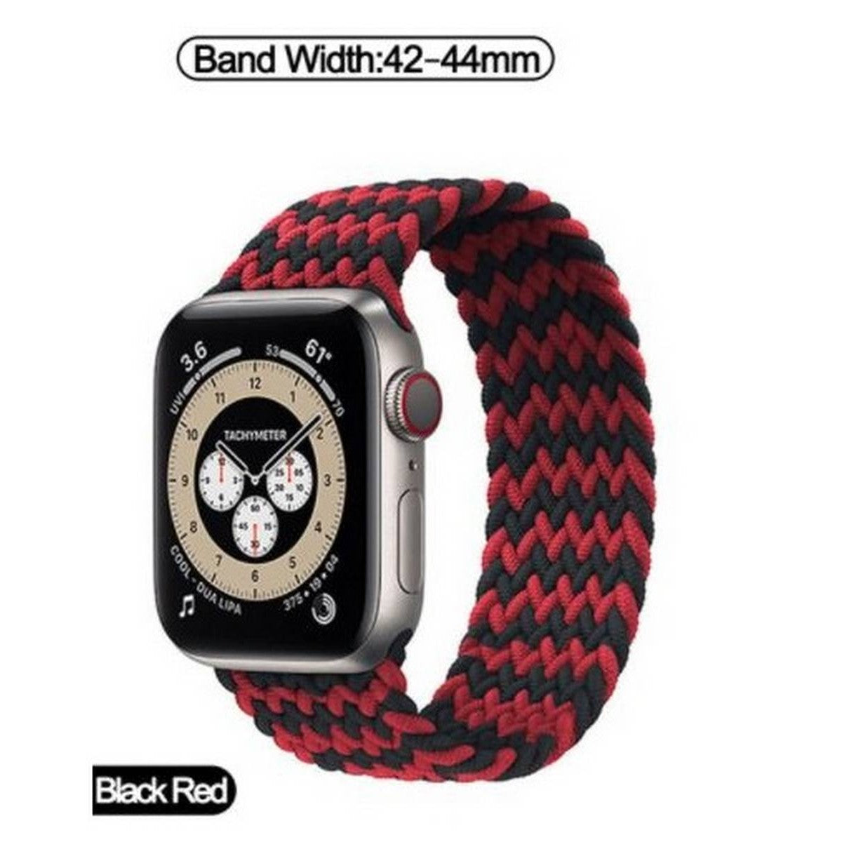 STRAP Elastic Sports Braided Solo Nylon strap Compatible For APPLE 42/44mm 45mm Series 1/2/3/4/5/6/7/8/9 SE – View 11 – Ac...