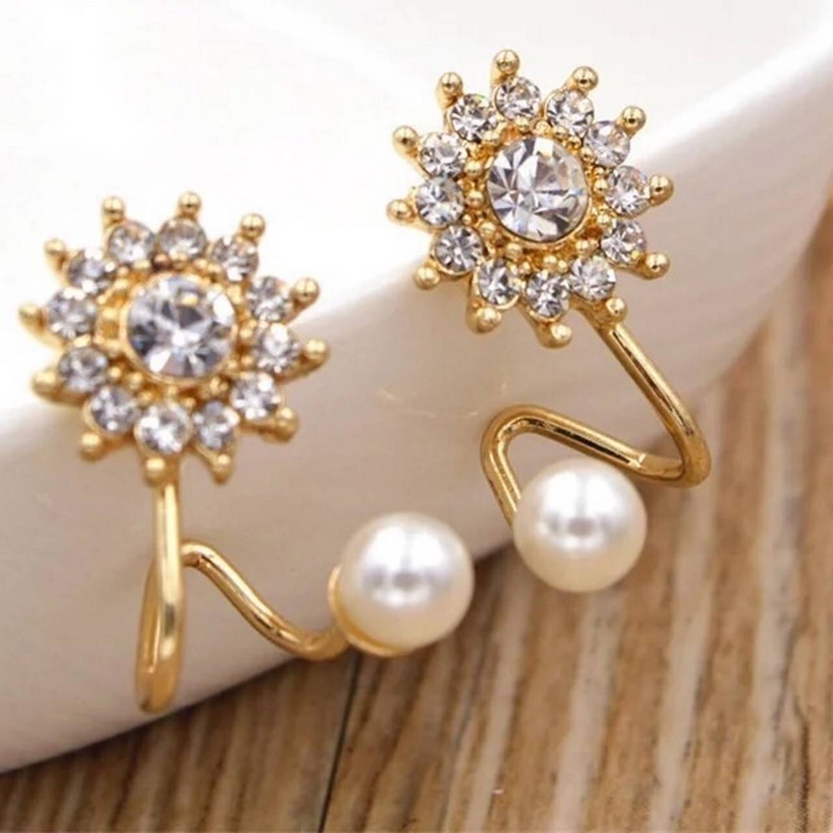 Trendy Small Nickel Free Fashion Earrings – Image 3 of 3