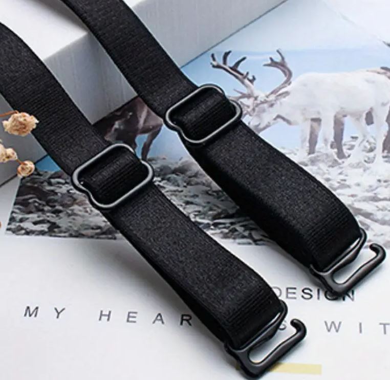 1 PAIR Thin Adjustable Bra Strap Bra Strap Women Bra Shoulder Strap Elastic Anti Slip Adjustable Detachable Ladies Bra Acc...