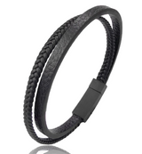 Premium Cuff Bracelet Style Bracelet Stylish Multilayer Bracelets Wristband for Men, Couples Jewelry Gift – Close Up – Acc...