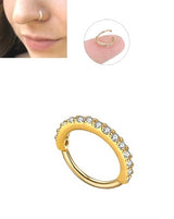 Piercing 0 8mm Trendy Clicker Nose Ring Nostril Body Royal Classy Jewelry – Image 2 of 2