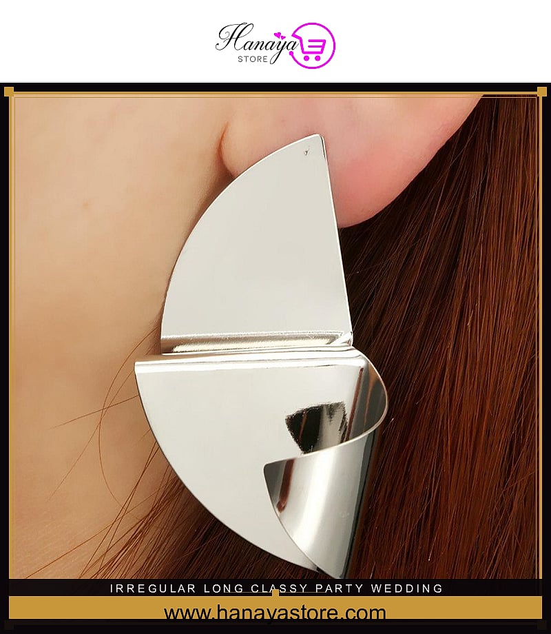 Irregular Long Classy Party Wedding Trendy Earrings – Earrings Online in Pakistan | Hanaya