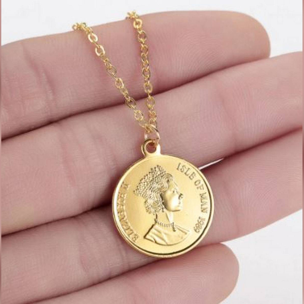 Trendy Classy lightweight Coin Style Necklace For Girls – Accessories Online in Pakistan | Hanaya
