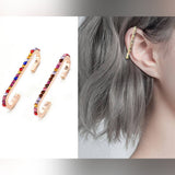 2 Pieces High Quality Korean Tassel Ear Cuff Style