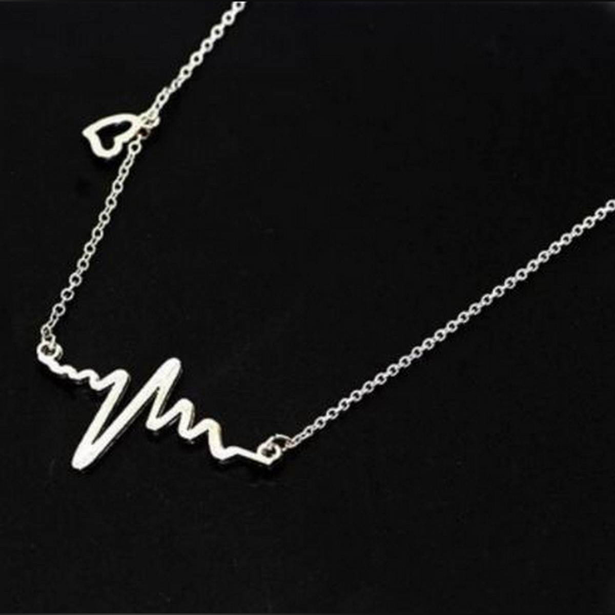 Trendy ECG Love Heartbeat Classy Elegant Necklace – Accessories Online in Pakistan | Hanaya