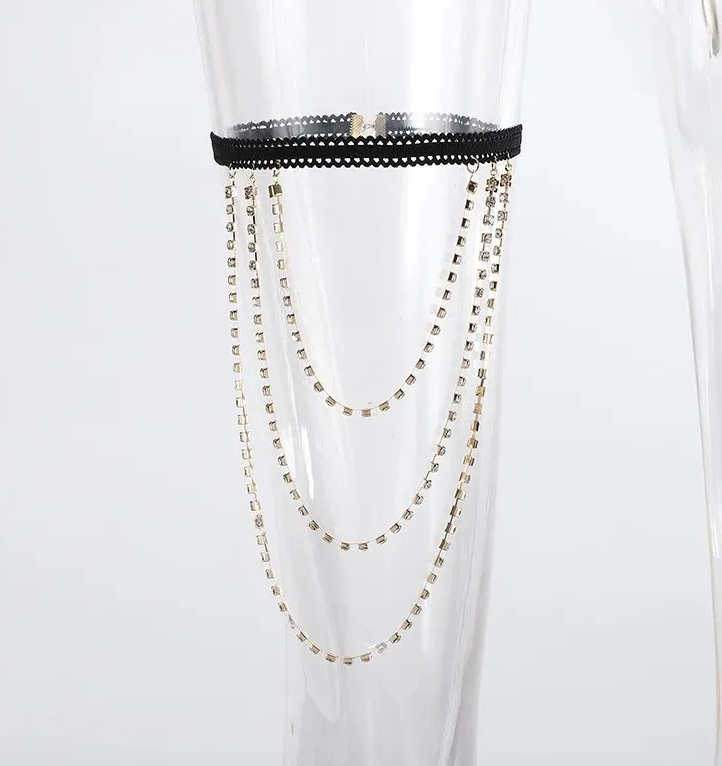 Bohemian thigh chain Design 5