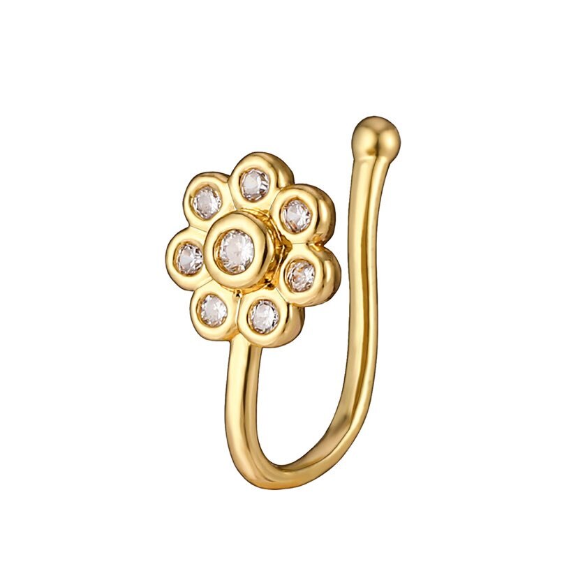 Clip On Nose Pin Non Piercing Heart Shape Fake Nostril Jewelry – Nose Jewelry Online in Pakistan | Hanaya