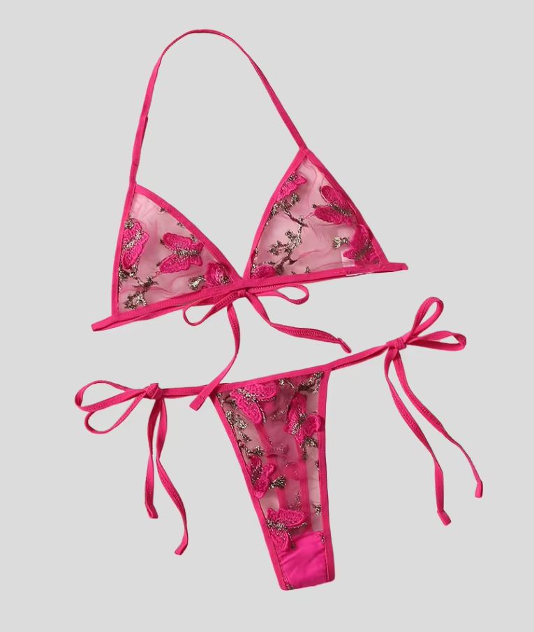 One Size (Fits:40-75 KGS) Bra set Lingerie Set Women Trendy Underwear Bikini Three-point Set – Close Up – Bra Set | Hanaya...