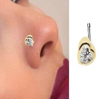 Piercing Thin Nose Pin Elegant Nostril Body Jewelry