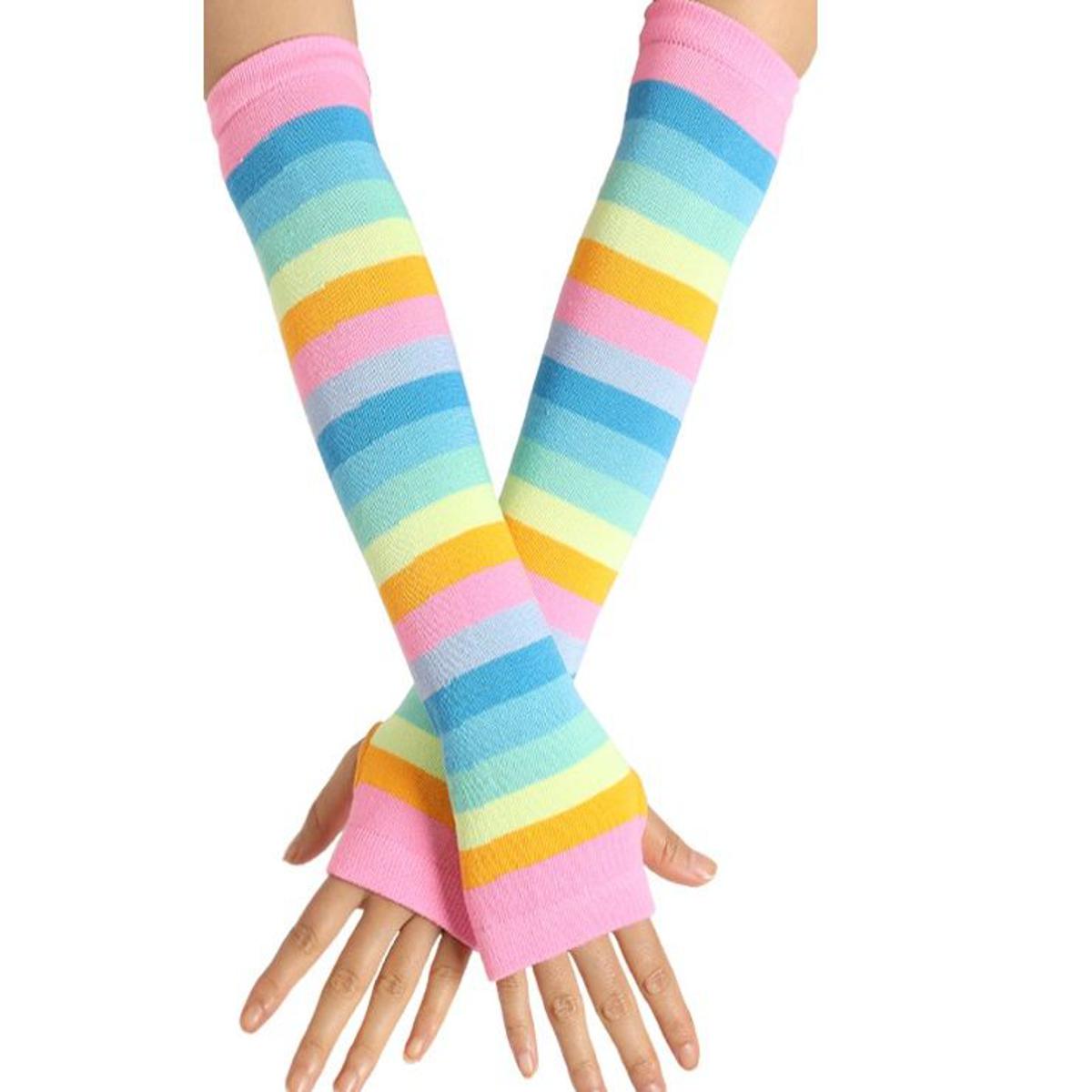 Stylish Trendy Classy Ribbed Knit Long Arm Warmers for Women Hijab Friendly Winter Gloves – Buy gloves online in Pakistan