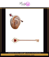 Modern Steel 38mm Ear Plug 14G Piercing Industrial Cartilage Ear Jewelry for Helix – Earrings Online in Pakistan | Hanaya