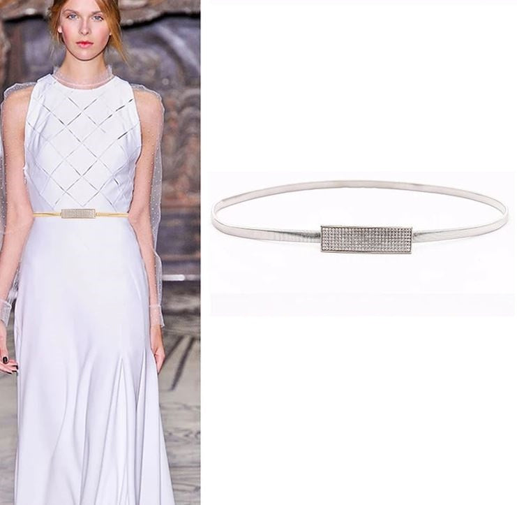 Stretchable Waist Chain for Women Belt for Girls Kamar Band Belt for Girls Slim Belt for Women – Body Chain Belly Chain Bridal Body Jewelry Pakistan | Hanaya Store
