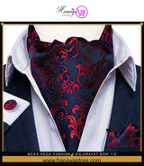 Mens Neck fashion ties CRAVAT bow tie bow ties fashion design male clothing bows and ties men wedding dress ties and bowties Ascot Tie Pocket Square Cuff Link Set Jacquard Woven Silk Printed Tie Fashion Ascot