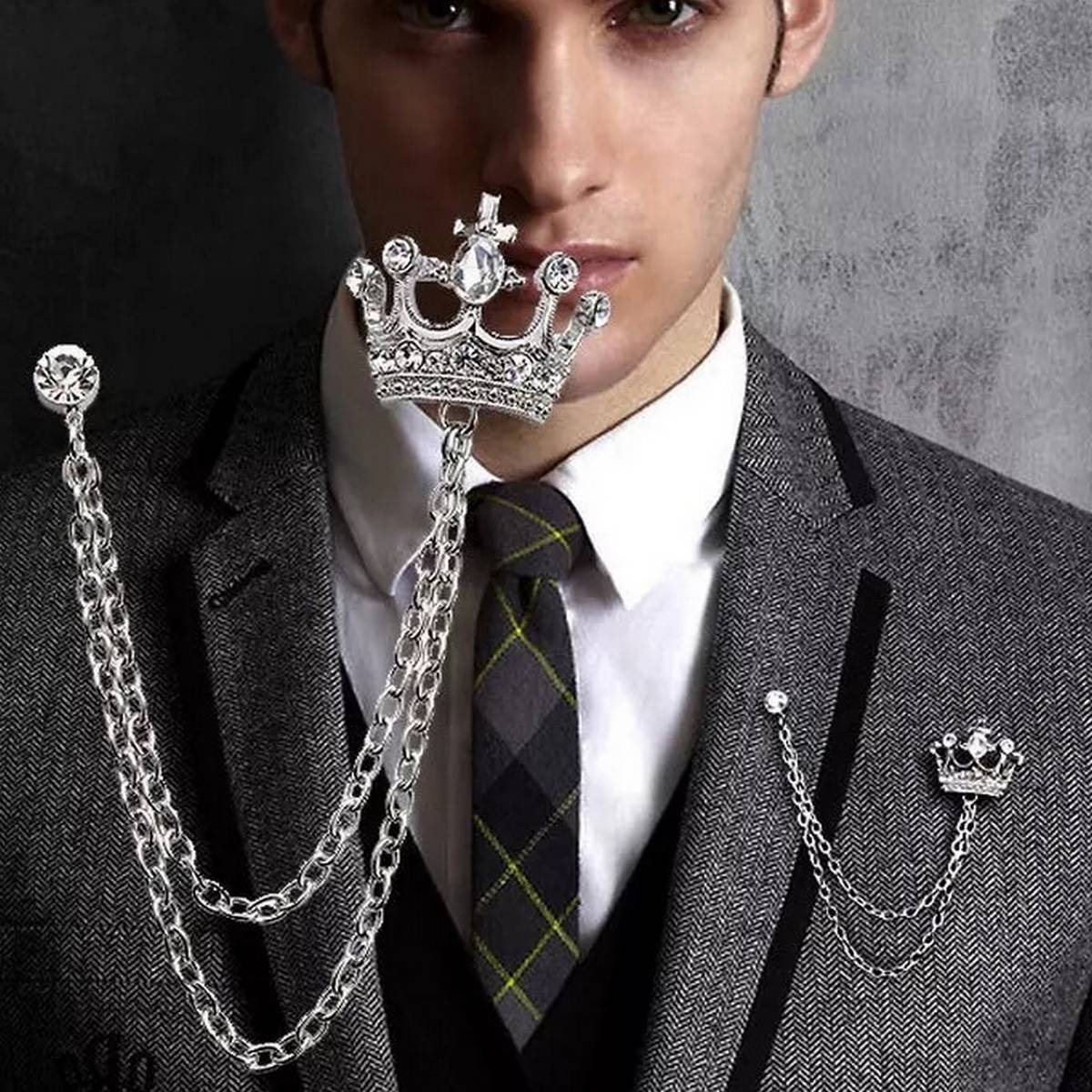 Royal prince brooch for men – classy lapel pin for suits and sherwanis Pakistan – Hanaya Store