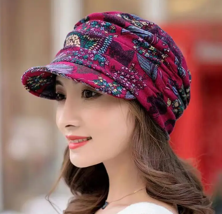 Women Winter Hat CAP Female Golf Baseball Caps Vintage Floral Caps Hat Female Lady Baseball Cap Hat For Women – Hats & Cap...