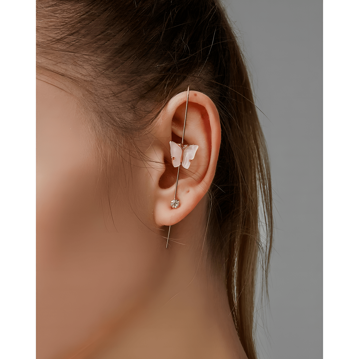 Fashion Premium Ear Wrap Crystal Hook Classy Royal Party Trendy Earrings - Hanaya Store