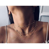 Trendy Fashion Light weight Jewelry Three Layered Beads Necklace – Close Up – Accessories | Hanaya Pakistan