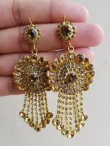 Trendy Mamny Layered Tassel Fashionable Classy Earring – Close Up – Earrings | Hanaya Pakistan