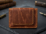 Genuine Leather Wallet for Men | Crazy Horse Pull-Up Cowhide Bifold Wallet with Card Slots & Cash Compartment