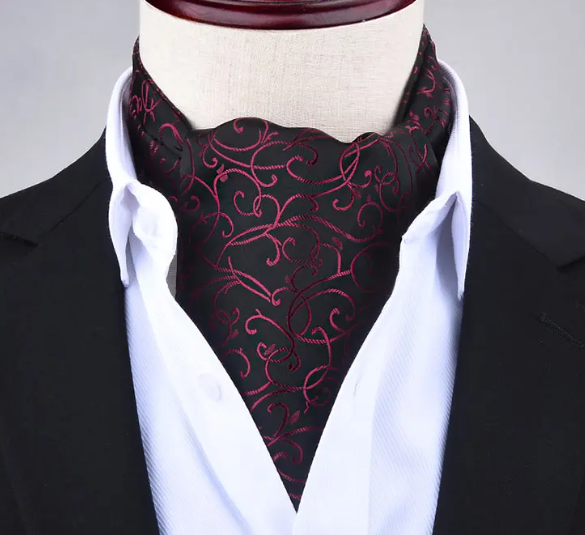 Cravat Tie for Men Wedding Bow Tie & Ascot Neckwear Elegant Jacquard Woven Fashion Accessory – Neck Cravat Ascot Online in...