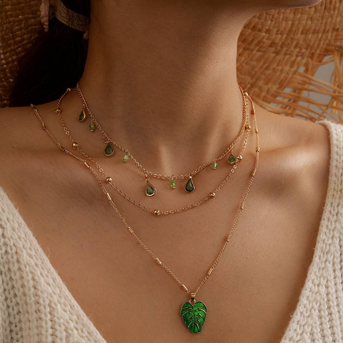 Trendy Multi Layered Love Classy Elegant Necklace – Accessories Online in Pakistan | Hanaya