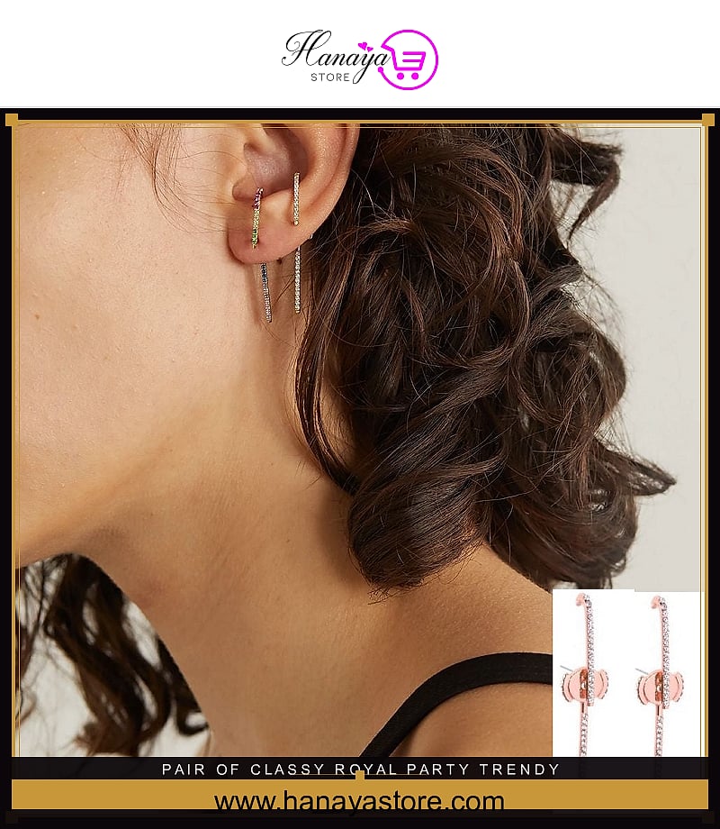 Pair of Classy Royal Party Trendy Earrings – Earrings Online in Pakistan | Hanaya