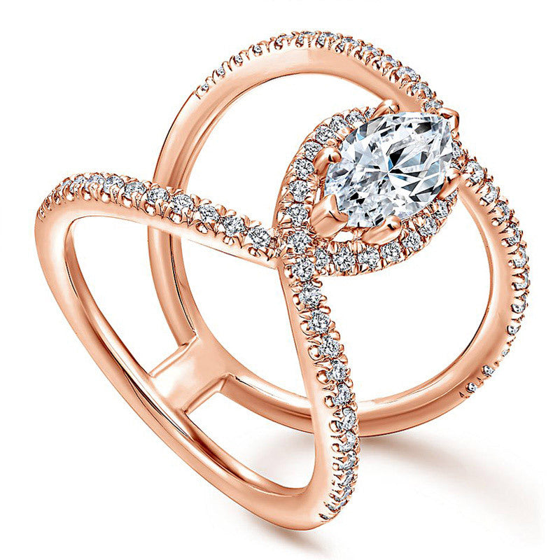 Trendy Big Crystal Stone Ring For Women – Image 3 of 3