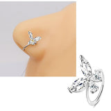 Piercing Thin Nose Ring 8mm Nostril Body Jewelry 1 Piece – Image 2 of 2