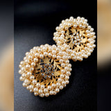Trendy Delicate High Quality Classy Fully Pearl Round Crystal Fashion Earring – Earrings Online in Pakistan | Hanaya