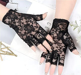 Fishnet Lace Hollow Till Wrist Elasticity Gloves Fashionable Women Gloves - image 2