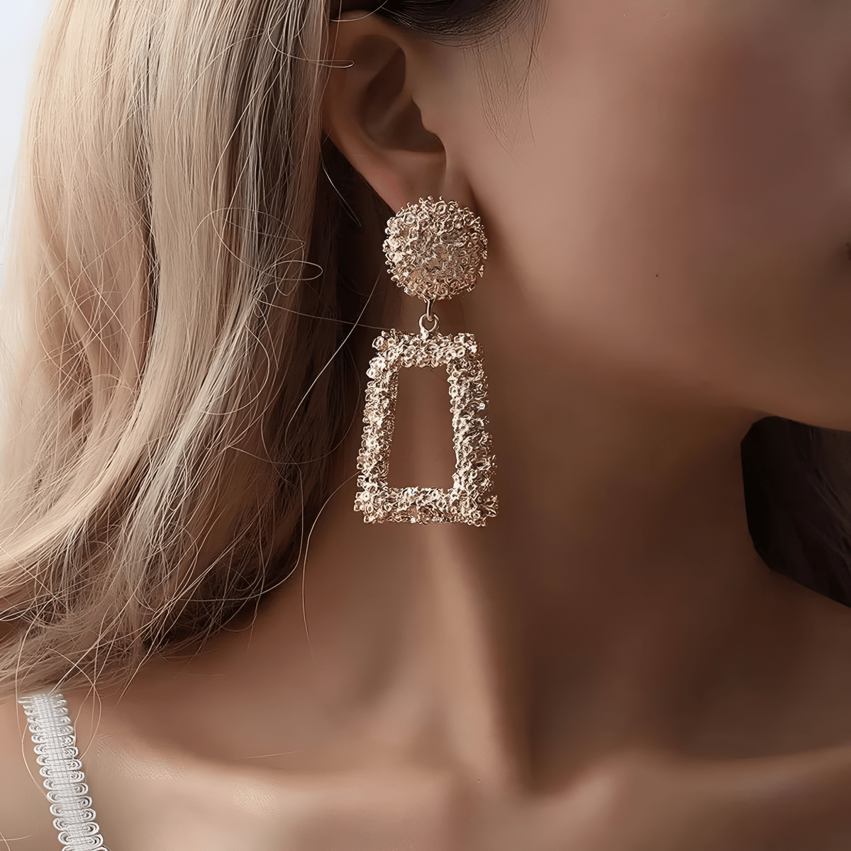 Geometric Square Trendy Classy Earrings for Women – Earrings Online in Pakistan | Hanaya