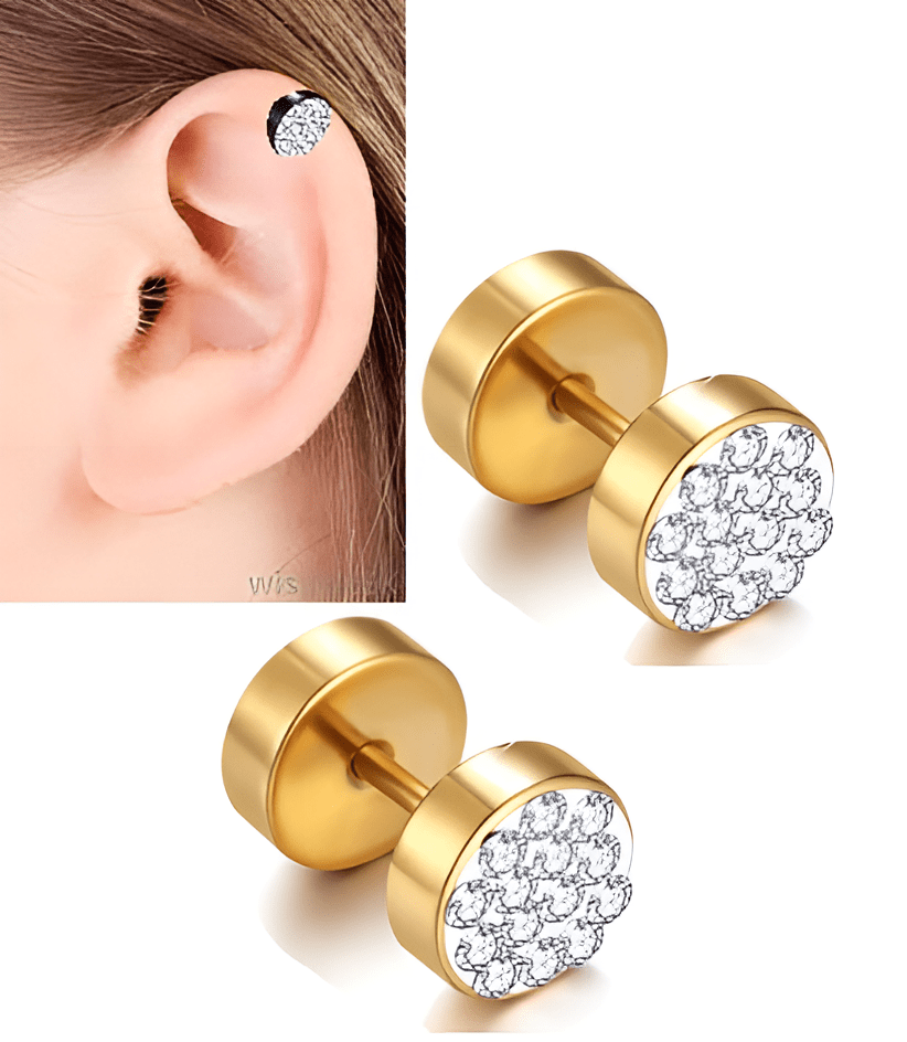 HELIX LOBE 2 Pieces Cartilage ORBITAL Helix Stud SNUG DAITH Tragus Ear Piercing Earring ROOK TRAGUS - Hanaya Store