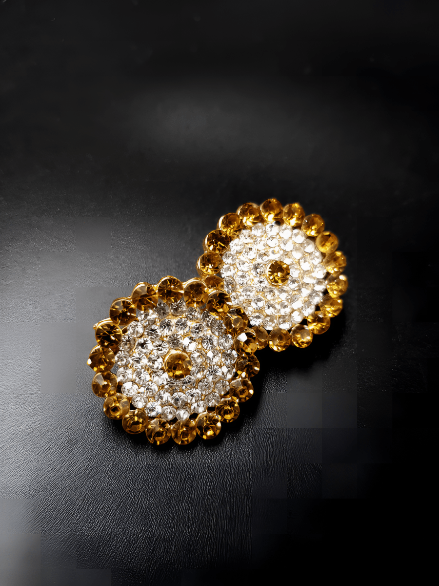 High Quality Classy Royal Fully Round Crystal Trendy Earrings - Hanaya Store