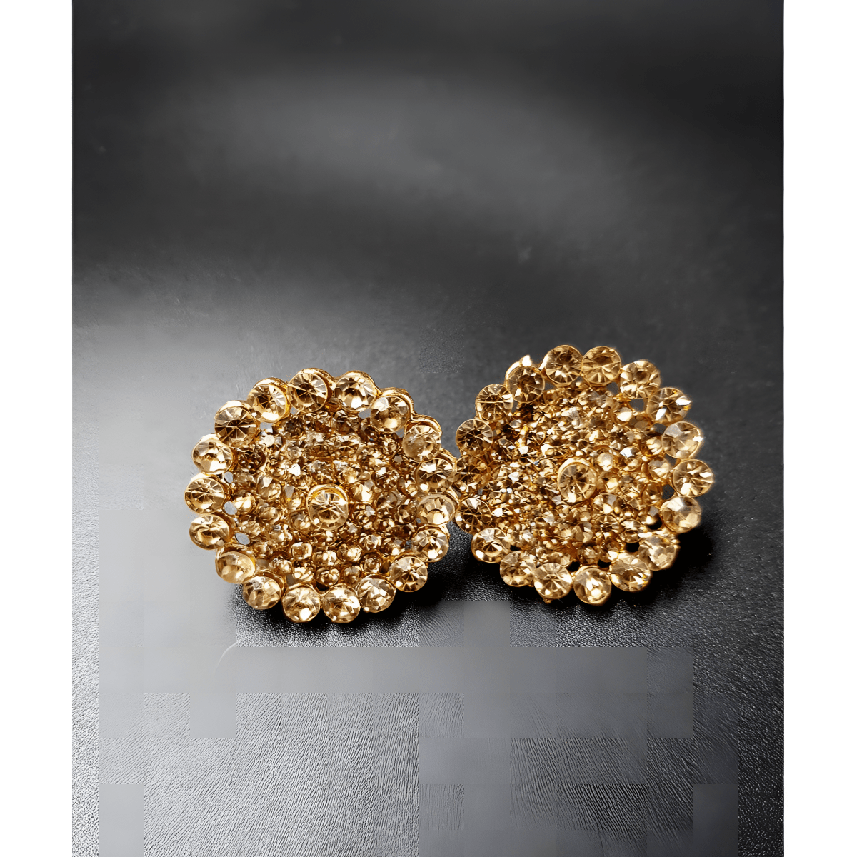 High Quality Classy Royal Fully Round Crystal Trendy Earrings - Hanaya Store