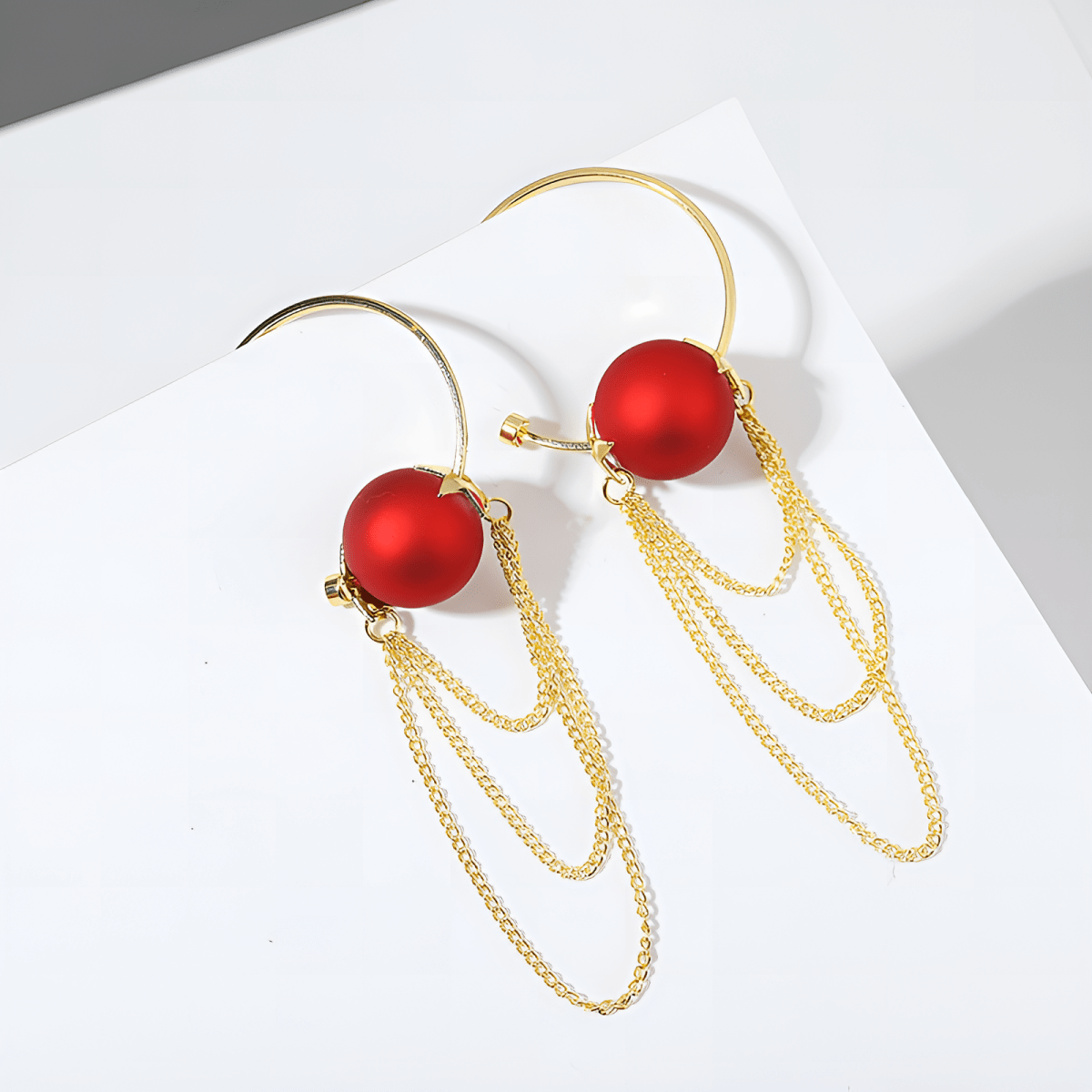High Quality Delicate Front Back Tassel Trendy Earring For Girls - Hanaya Store