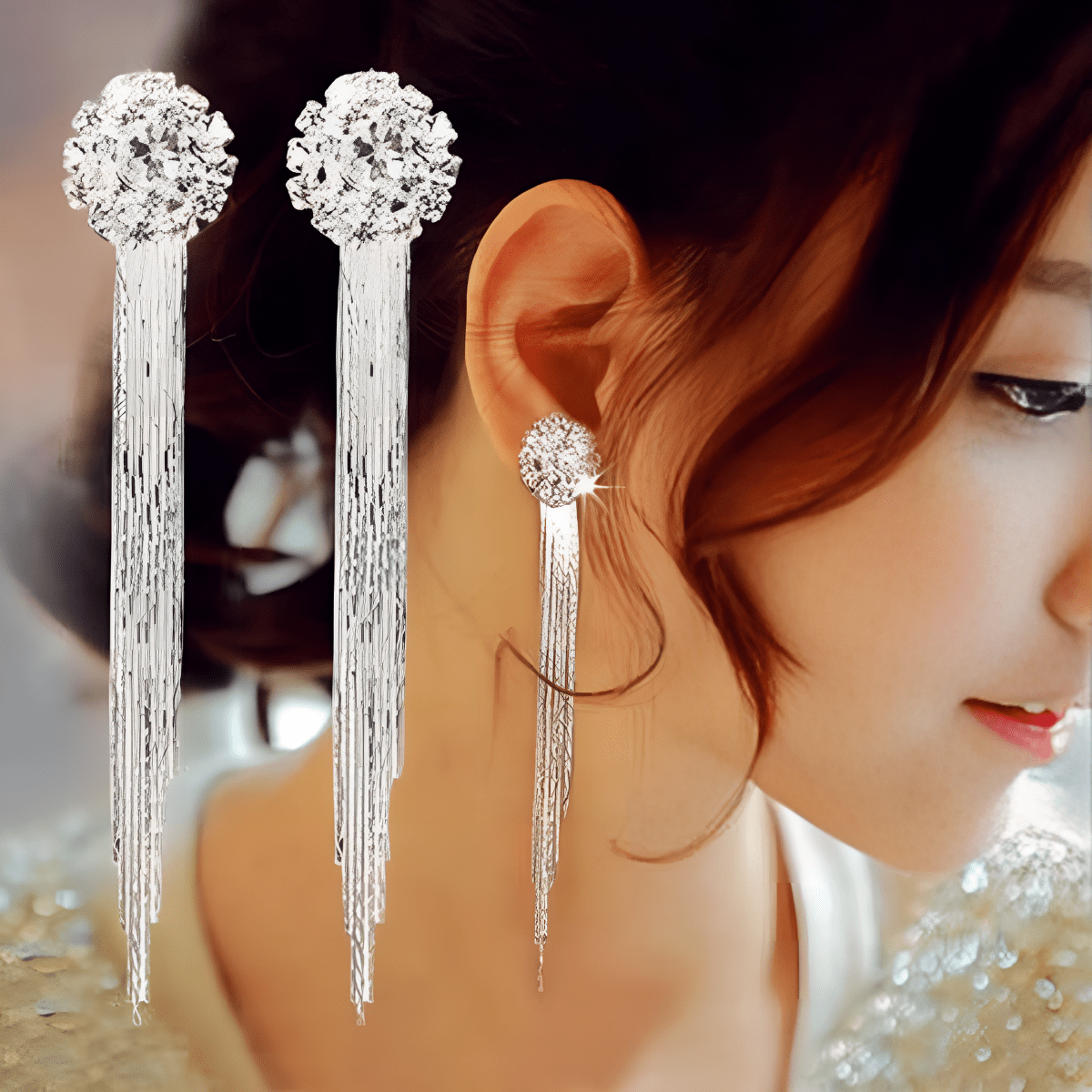 High Quality Delicate long Classy Tassel Trendy Earring for Girls - Hanaya Store
