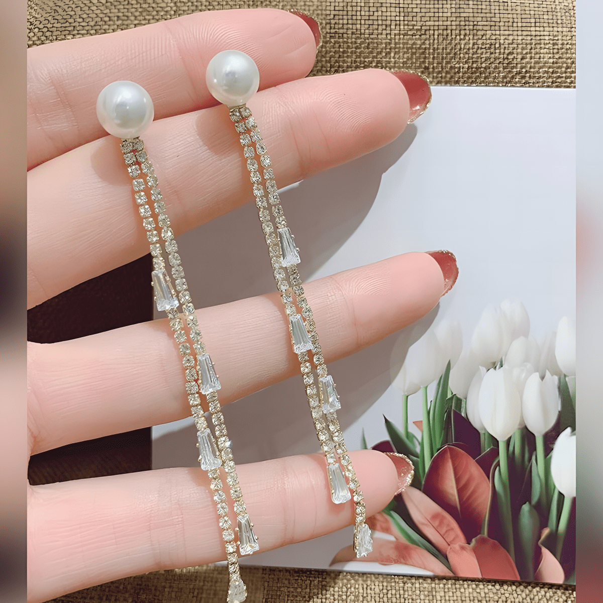 High Quality Long Tassel Exquisite Elegant Stylish Earring - Hanaya Store