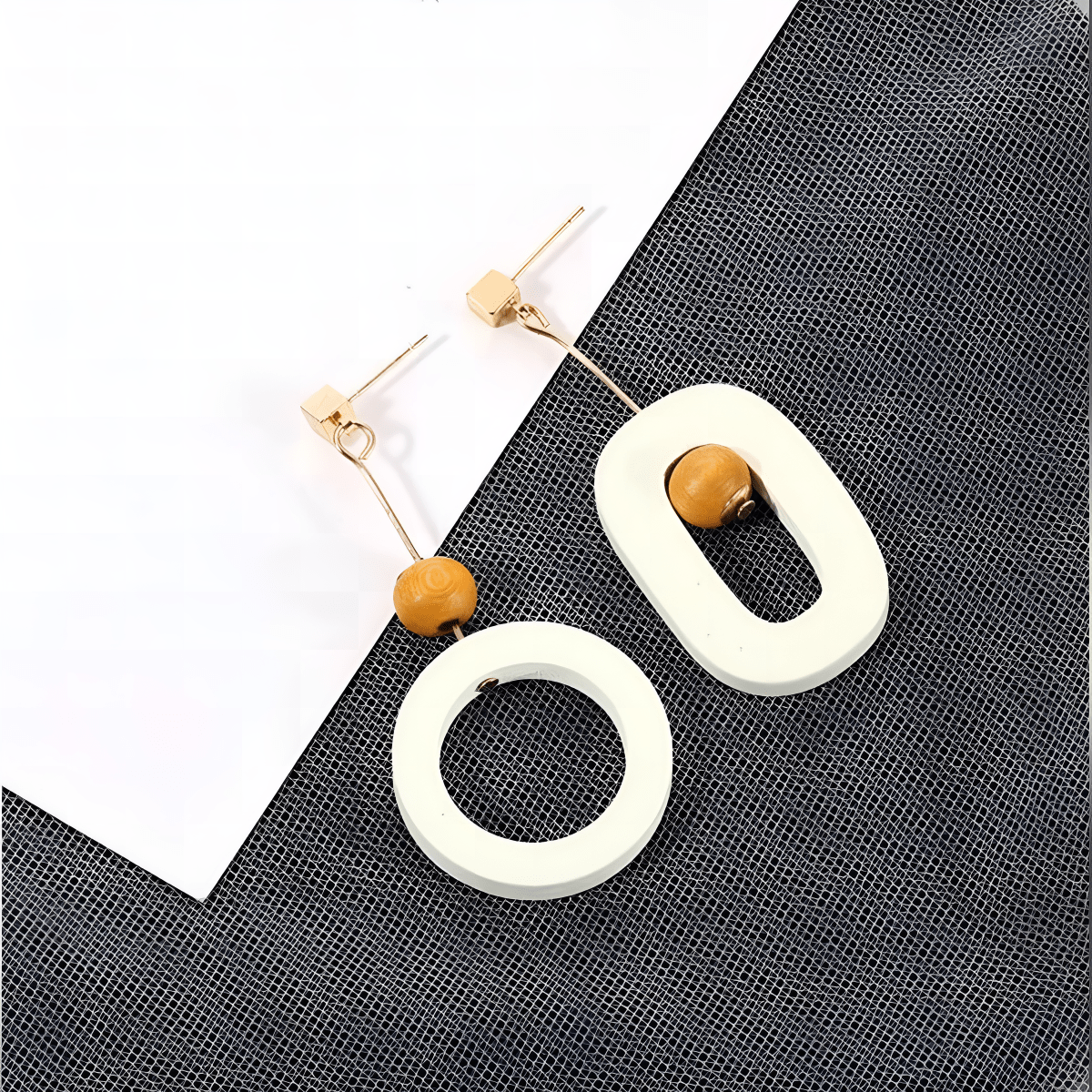 High Quality Oval Circle Classy Earring - Hanaya Store
